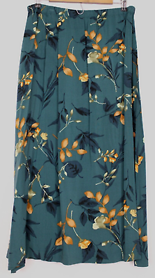 FRAEL THOMAS Size L Women#x27;s Skirt A Line Full Length Floral Multicolor