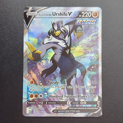 Rapid Strike Urshifu V 153 163 Alt Art Ultra Rare Card Pokémon Battle Styles NM