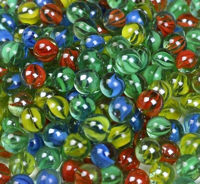 500 Glass Marble Sling Shot Ammo Cats Eyes Game Marble Bulk Piece Shooters