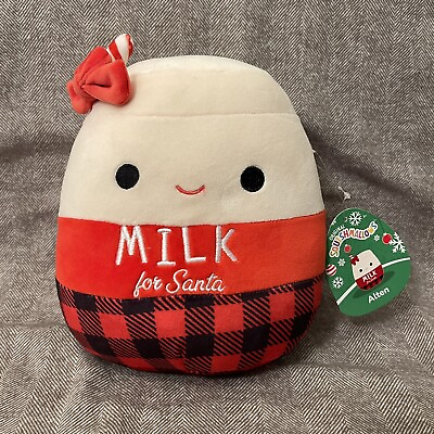 #ad New 8quot; Christmas Holiday Squishmallows ALTEN the Milk for Santa Plush Toy 2024