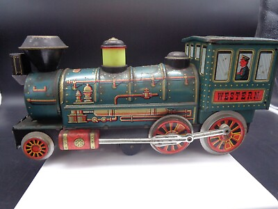 #ad Vtg Vintage Antique Western Toy Train D1 739