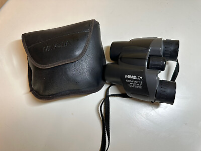#ad Minolta Compact II Binoculars 8x25 6.7 Long Eye Travel Case
