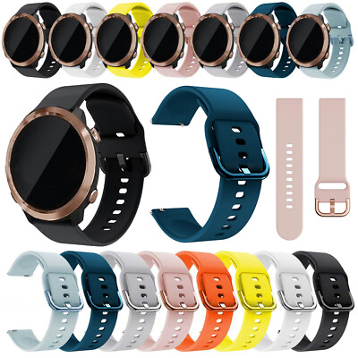 #ad New Soft Silicone Loop Fitness Watch Band Strap Quick Release For Ticwatch 2 E