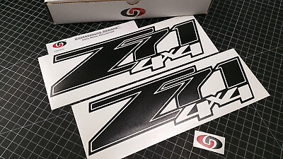 Z71 4X4 Decals 2 Pack Chevy Fender Tailgate Stickers Fits 2007 2013 SIlverado