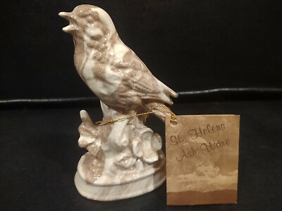 #ad Old Mount St. Helen#x27;s Volcano Ash Ware Bird Figurine 4.75quot; Washington with Tag