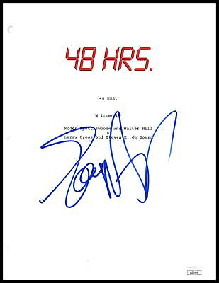 Eddie Murphy Signed Movie Script Cover 48 HRS. Autographed JSA COA