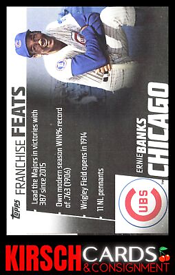 #ad Ernie Banks 2019 Topps #FF 6 Franchise Feats Chicago Cubs