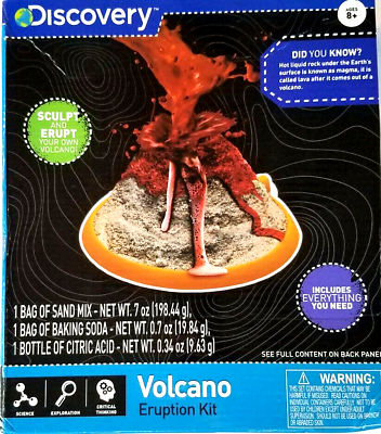 Discovery Kids Volcano Eruption Kit Ages 8 Brand New In Box