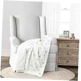 #ad Elephant Balloon Soft Sherpa Baby Receiving Throw Blanket 40quot; x 30quot; Gray amp;