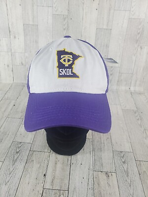 #ad Melonwear MN NFL Football Vikings Mens Snapback Hat Purple SKOL New