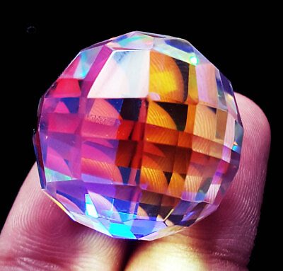 #ad Loose Gemstone Rainbow Mystic Quartz Certified 65 to 70 Ct L91