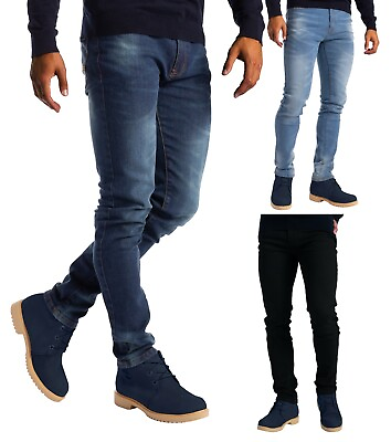 #ad Men#x27;s Slim Fit Jeans Skinny Stretch Denim Pants