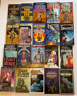 Random Science Fiction Lot of 20 Paperback Books Vintage 1960s