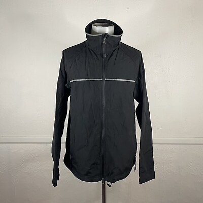 West Marine Windward Jacket Mens XL Black Full Zip Windbreaker Softshell