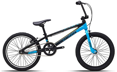 #ad Polygon Razor BMX Bike 20X8 Black Blue BMX RACE Bicycle