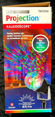 #ad LED Lightshow Projection Kaleidoscope RGB Spinning Light Effect Model 88579