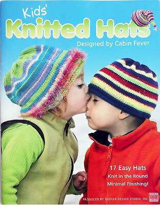 #ad Knitting Pattern Hats Children NB to 6 Years Knit in the Round 17 Designs 3587