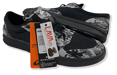 Quiksilver Amphibian Plus II Shoes NEW Mens 10 Black Camo #40995 CR