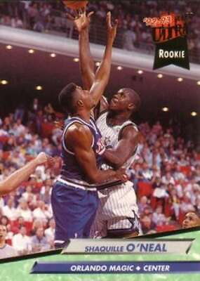 #ad 1992 93 Fleer Ultra #328 Shaquille O#x27;Neal RC Rookie Card Orlando Magic ID:29501
