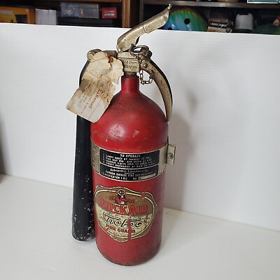 Vintage Fire Extinguisher General Quick Aid Fire Guard Sno Fog EMPTY 5lb