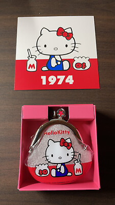 #ad Hello Kitty Coin Purse Case Vintage Collection 1970#x27;s Reprint From Japan