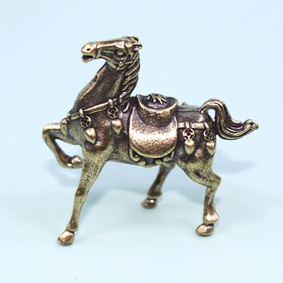 Brass Horse Figurine Statue Animal Figurines Toys House Desktop Decoration