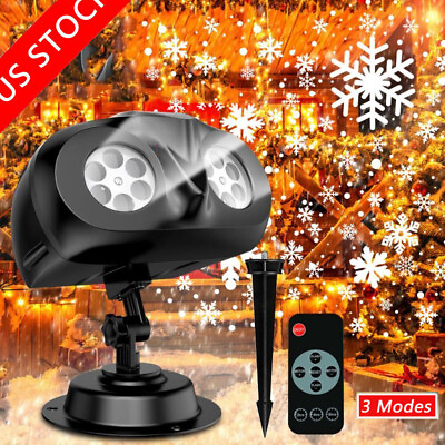#ad Christmas Projector Light Waterproof In Outdoor LED Laser Projection Party Decor
