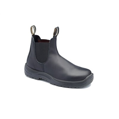 #ad Steel Toe Slip On Elastic Side Boots w Kick Guard Black AU 9 US 10 New