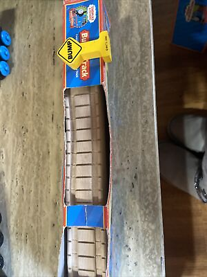 Learning Curve Wooden Thomas Train Clickety Clack Bumpy Track Bump Sign Box Used