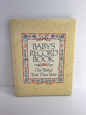 #ad Baby’s First A Book to Record Special Moments in Baby’s First Years Vintage