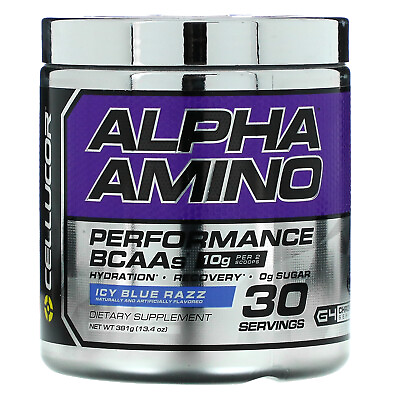 #ad Alpha Amino Performance BCAAs Icy Blue Razz 13.4 oz 381 g