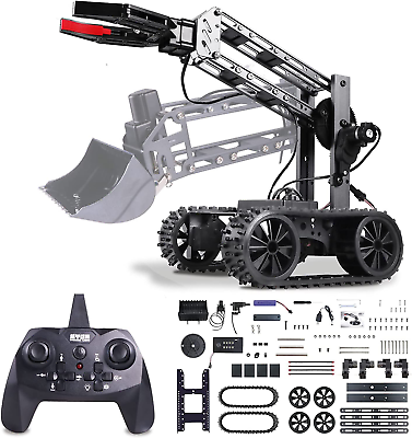 #ad Robot Arm Kits and Remote Control Excavator 2 In 1 Science Kits for Kids Age 8