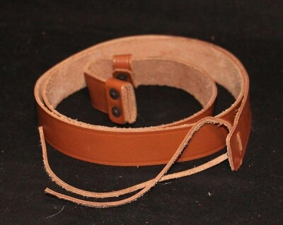 #ad Enfield 1907 Brown Leather Rifle Sling Reproduction