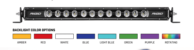 #ad Rigid Industries For Radiance Plus SR Series 20quot; Light 12 Option RGBW Backlight