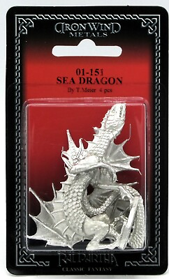 #ad Ral Partha 01 151 Sea Dragon Dragons Winged Water Drake Ocean Wyrm Serpent NIB