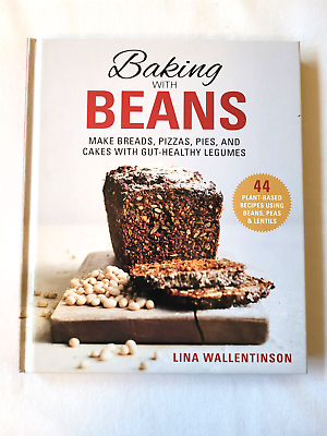 #ad BAKING WITH BEANS 44 Plant Based Recipes by Lina Wallentinson Hardcover Book NEW