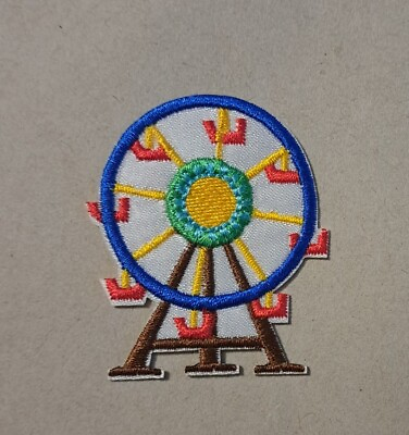 #ad Ferris Wheel embroidered Iron Patch