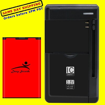 1800mAh Battery Universal Charger for Nokia 520T 3020 Lumia 525 526 530 C3 X1 01