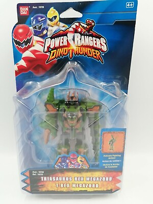 #ad Power Rangers Dino Thunder T Rex Megazord Figure HTF Bandai New