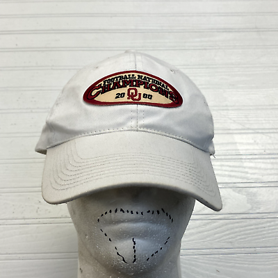 #ad Vintage Youngan Hat White Solid 2000 Football Champs Baseball Cap One Size Fit