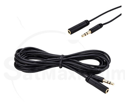 #ad 3.5mm Stereo Audio Headphone Male to Female Slim Extension Cable 3ft 100ft Lot