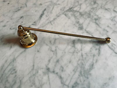 #ad Vintage Solid Brass Candle Wick Snuffer with Hinged Swivel Bell Williamsburg