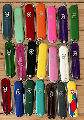 Victorinox Classic SD Mini Swiss Army Pocket Knife Assorted Colors UsEd 58mm