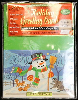 Gartner Studios Personal Prints Holiday Cards Snowman Customize Deb A Kirkeeide