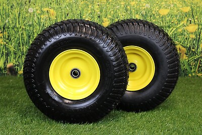 #ad Set of 2 15x6.00 6 Tires amp; Wheels 4 Ply for Lawn amp; Garden Mower Turf Tires .75