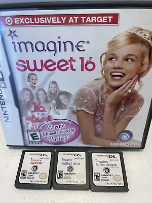 #ad Lot of 4 Imagine Games for Nintendo DS See Titles In Description