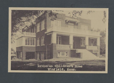 #ad #ad Ca 1915 Real Photo Post Card infield Ks Lutherans Childrens Home