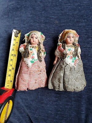 #ad Pair Antique Dolls