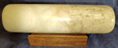Ben Ansley Alabaster Kaleidoscope with Wooden Stand RARE Signed.