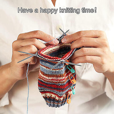 Circular Knit Needles 3pcs Cable Needles Knitting Round Metal Knitting Needles